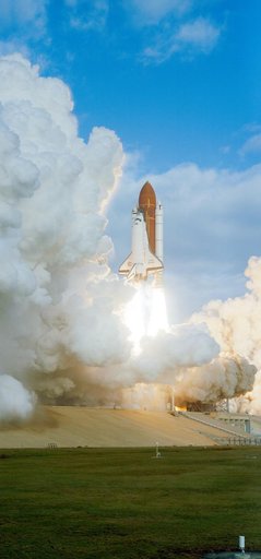 STS-53 Discovery, Orbiter Vehicle (OV) 103, lifts off from KSC LC Pad 39A