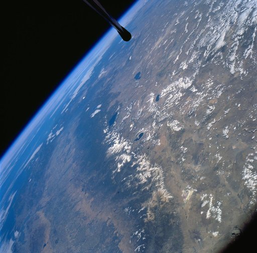 Sierra Nevada Mountain Range as seen from STS-58