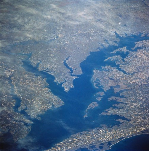 Chesapeake Bay as seen from STS-58