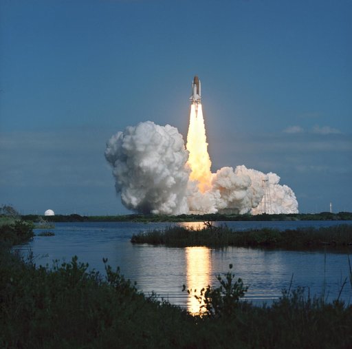 Launch of STS-58 Space Shuttle Columbia