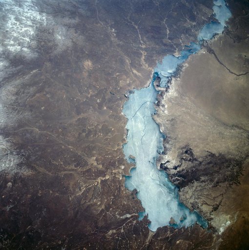 Lake Balkhash, Kazakhstan seen from STS-59
