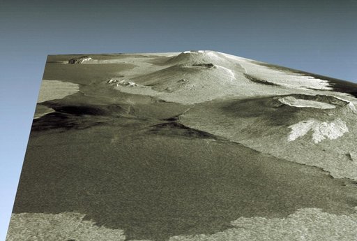 Three dimensional perspective view of portion of western Galapagos Islands