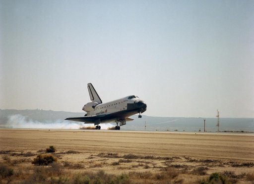 Landing of STS-59 Shuttle Endeavour at Edwards Air Force Base