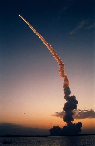 Liftoff of STS-59 Shuttle Endeavour