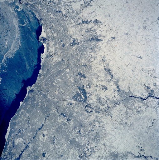 Chicago, Illinois as seen from STS-60