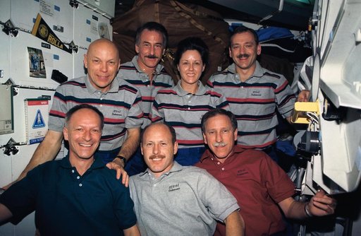 Unofficial On-board STS-61 crew portrait