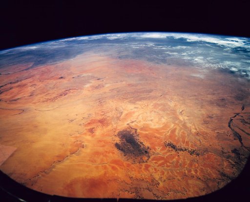 Sahara Desert, Sudan, Northeast Africa as seen from STS-62