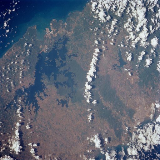 Panama Canal Zone as seen from STS-62
