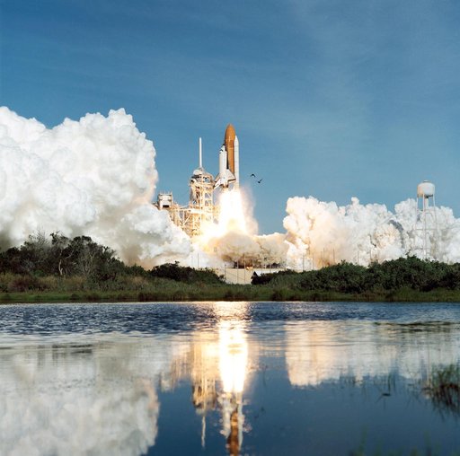 Liftoff of STS-62 Space Shuttle Columbia