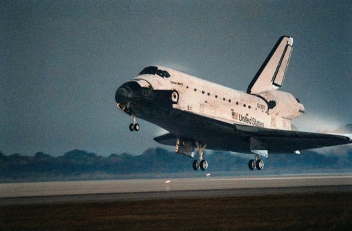 Landing of STS-63 Discovery at KSC