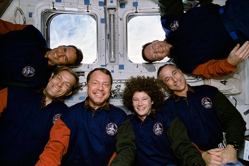 STS-64 inflight crew portrait