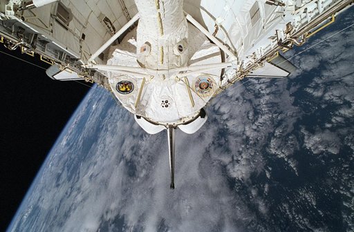 STS-65 onboard view of Columbia's, OV-102's, payload bay with IML-2 module