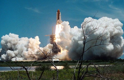 STS-65 Columbia, OV-102, lifts off from KSC LC Pad 39A