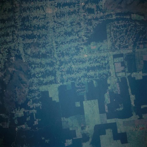 Deforestation in Brazil as seen from STS-66 Atlantis