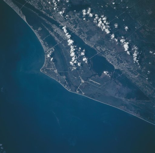 Cape Canaveral, Florida as seen from STS-66 Atlantis