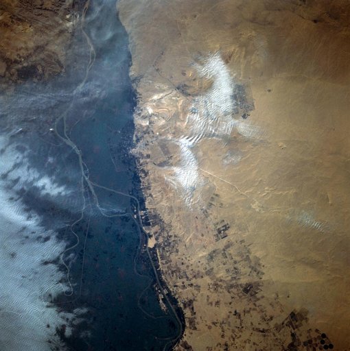Cairo, Egypt/Nile River viewed from STS-66 Atlantis
