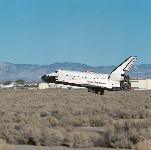 STS-66 landing at Edwards Air Force Base