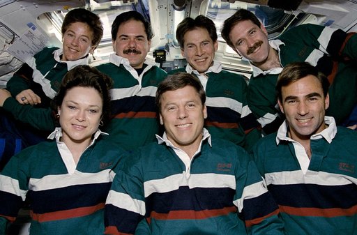 STS-67 in-flight crew portrait