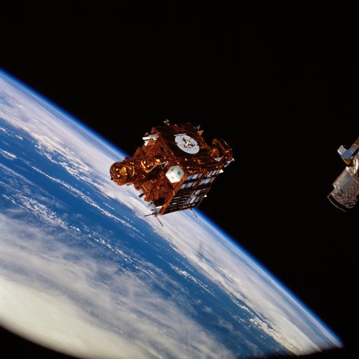 SPARTAN-201-3 spacecraft prior to being re-captured