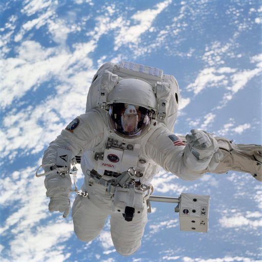 Astronaut Michael Gernhardt during extravehicular activity (EVA)