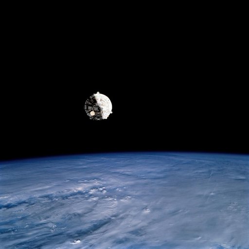 Wake Shield Facility prior to being re-captured on September 14, 1995