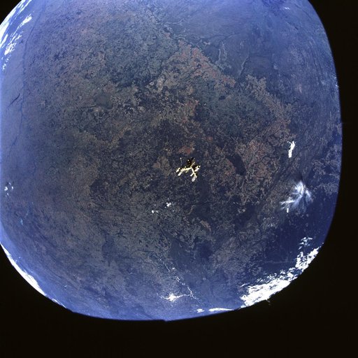 View of the Mir space station