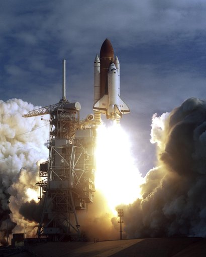 STS-73 launch views