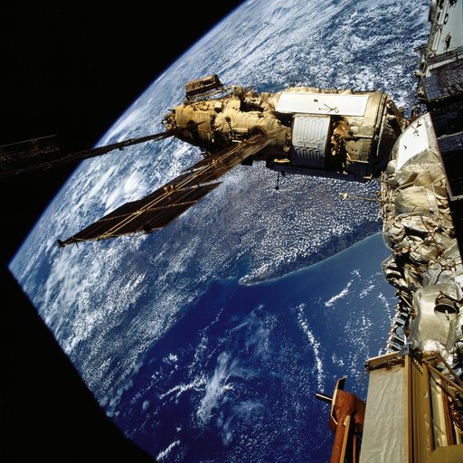 Mir Space Station survey views taken during STS-76 mission