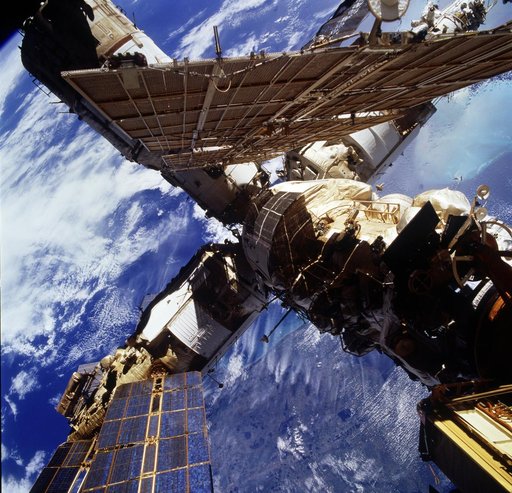 Mir Space Station views taken during STS-76 mission