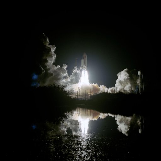 STS-76 Atlantis, OV (Orbiter Vehicle) 104, lifts off from KSC Pad 39B