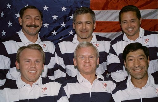 STS-77 inflight crew portrait