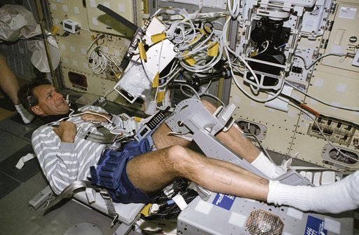 TVD, Linnehan collects data during LMS-1 Spacelab mission