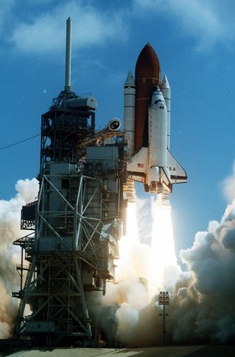 STS-78 Columbia, OV-102, liftoff from KSC Launch Pad 39B
