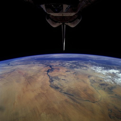 Payload bay and ODS after undocking with Mir