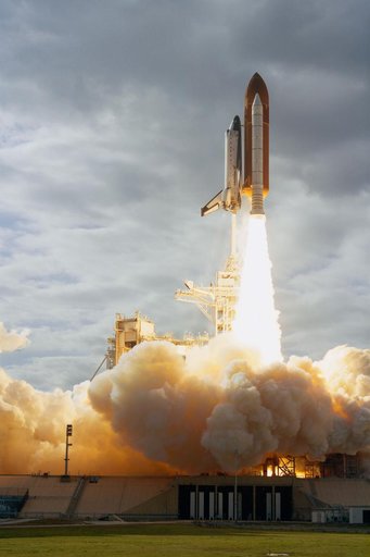 STS-80 Columbia, OV 102, liftoff from KSC Launch Pad 39B