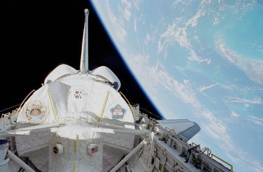 Payload bay and earth