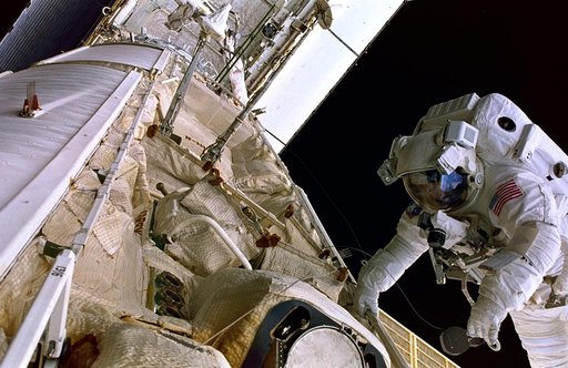 EVA view of the Zenith (-ZA/FGB Plane III) side of the Functional Cargo Block (FGB).