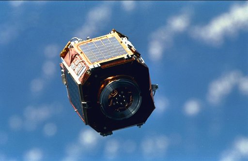 SAC-A satellite after deployment