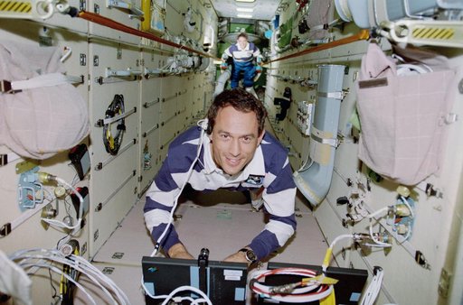 View of the STS-88 crew in the FGB/Zarya module