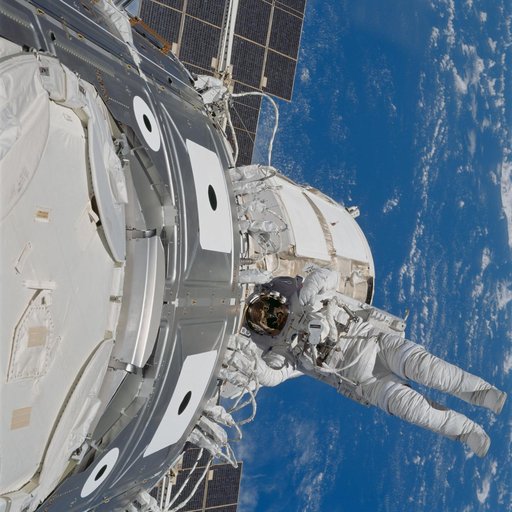 View taken during third EVA of the STS-88 mission
