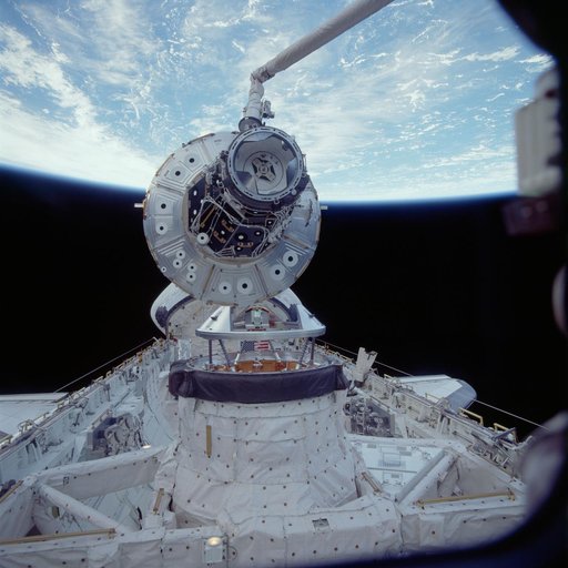Forward (+XA) end of Node 1 and PMA2 as the module is grappled by the RMS arm