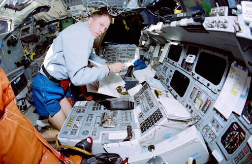 Searfoss on the forward flight deck