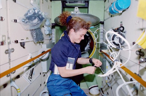 Julie Payette in the FGB/Zarya module