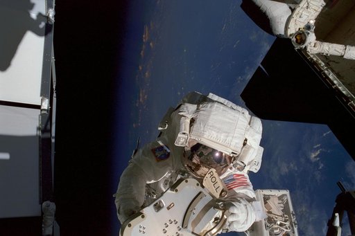 MS Noriega works with a PFR during the third EVA of STS-97
