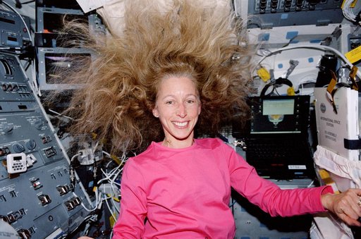 MS Ivins with hair loose on the AFD