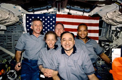 STS-98 on-orbit crew portrait