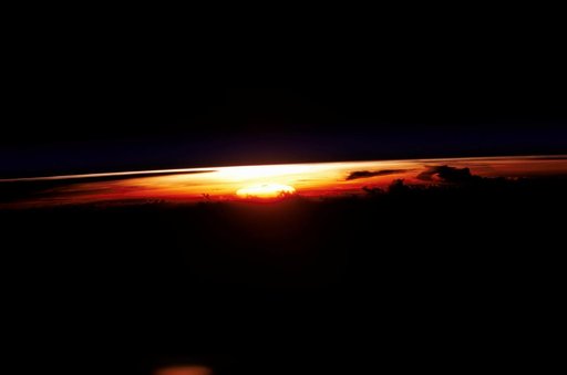 Sunrise view taken by the STS-109 crew