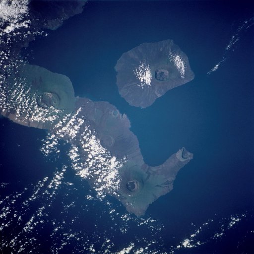 Galapagos Islands taken by the STS-109 crew