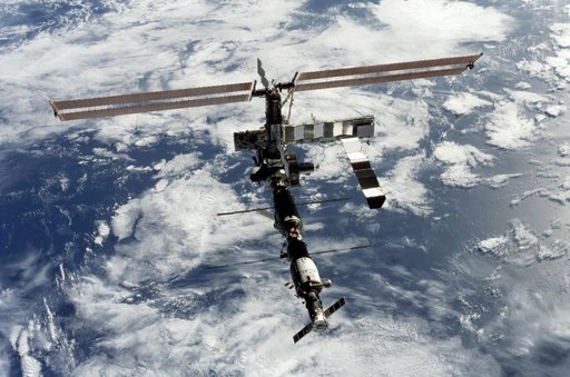 View of the zenith aft side of the ISS taken during STS-112's flyaround