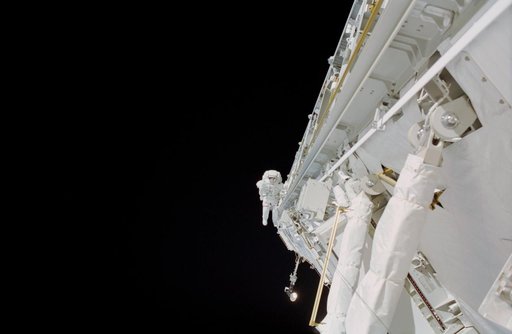 Lopez-Alegria during STS-113 EVA 3